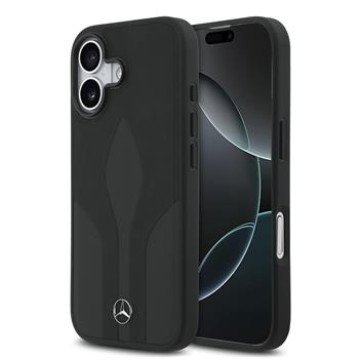 Mercedes Leather The Move MagSafe Case for iPhone 17 Black Mercedes Leather The Move MagSafe Case for iPhone 17 Black