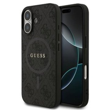 Guess PU Leather 4G Colored Ring MagSafe Case for iPhone 17 Black Guess PU Leather 4G Colored Ring MagSafe Case for iPhone 17 Black