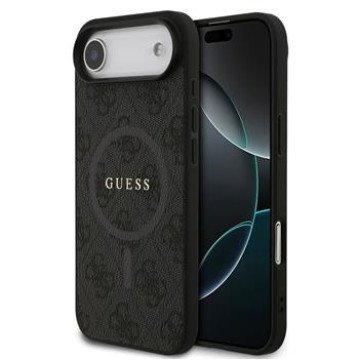 Guess PU Leather 4G Colored Ring MagSafe Case for iPhone Air Black Guess PU Leather 4G Colored Ring MagSafe Case for iPhone Air Black