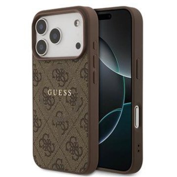 Guess PU Leather 4G Colored Ring MagSafe Case for iPhone 17 Pro Brown Guess PU Leather 4G Colored Ring MagSafe Case for iPhone 17 Pro Brown