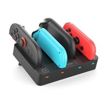 iPega SW2081 Charger Dock for JoyCon Controllers Nintendo Switch 1/2 Black