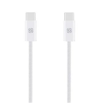 OBAL:ME Super Fast USB-C/USB-C Braided Cablel 100W 1m White
