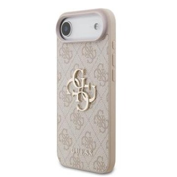 Guess PU 4G Metal Logo Case for iPhone Air Pink