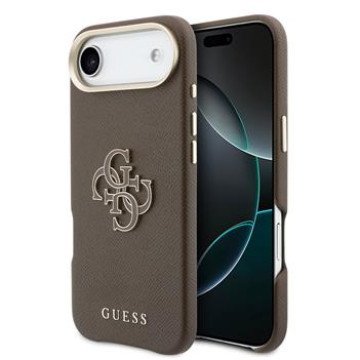 Guess PU Grained 4G Resin Metal Logo Case for iPhone Air Brown Guess PU Grained 4G Resin Metal Logo Case for iPhone Air Brown