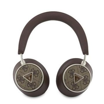 Guess PU 4G Triangle Logo ENC Wireless Headphone Brown