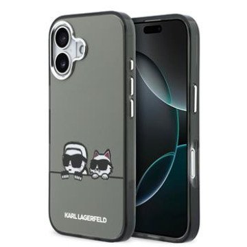 Karl Lagerfeld IML K&CH Heads Logo MagSafe Case for iPhone iPhone 17 Black