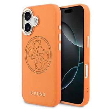 Guess PU Perforated 4G Logo MagSafe Case for iPhone 17 Orange Guess PU Perforated 4G Logo MagSafe Case for iPhone 17 Orange