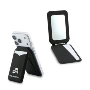 Karl Lagerfeld Mirror MagSafe Cardslot Stand Black Karl Lagerfeld Mirror MagSafe Cardslot Stand Black
