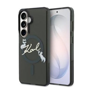 Karl Lagerfeld IML Choupette Karl Script Logo Magnetic Case for Samsung Galaxy S26 Black Karl Lagerfeld IML Choupette Karl Script Logo Magnetic Case for Samsung Galaxy S26 Black