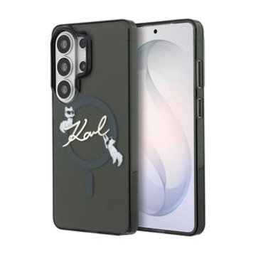 Karl Lagerfeld IML Choupette Karl Script Logo Magnetic Case for Samsung Galaxy S26 Ultra Black Karl Lagerfeld IML Choupette Karl Script Logo Magnetic Case for Samsung Galaxy S26 Ultra Black