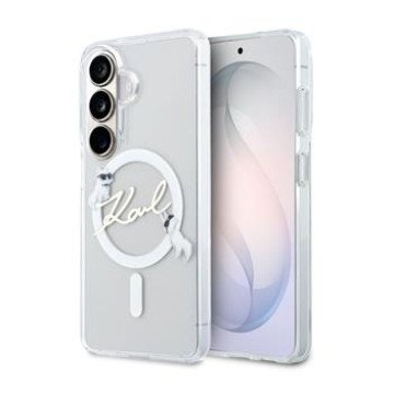 Karl Lagerfeld IML Choupette Karl Script Logo Magnetic Case for Samsung Galaxy S26 Transparent Karl Lagerfeld IML Choupette Karl Script Logo Magnetic Case for Samsung Galaxy S26 Transparent