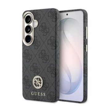 Guess PU Leather 4G Strass Logo Gold Frame Magnetic Case for Samsung Galaxy S26 Black Guess PU Leather 4G Strass Logo Gold Frame Magnetic Case for Samsung Galaxy S26 Black