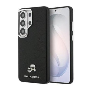 Karl Lagerfeld Grained PU Leather K&CH Heads Magnetic Case for Samsung Galaxy S26 Ultra Black Karl Lagerfeld Grained PU Leather K&CH Heads Magnetic Case for Samsung Galaxy S26 Ultra Black