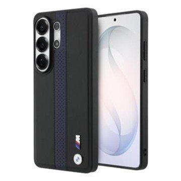 BMW M PU Leather Perforated Stripes and Metal Logo Magnetic Case for Samsung Galaxy S26 Ultra Blue BMW M PU Leather Perforated Stripes and Metal Logo Magnetic Case for Samsung Galaxy S26 Ultra Blue