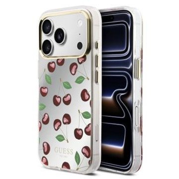 Guess PC/TPU Mirror Glitter Cherry MagSafe Case for iPhone 17 Pro Max