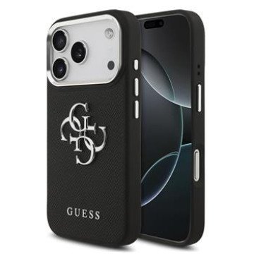Guess PU Grained 4G Metal Logo Case for iPhone 17 Pro Black Guess PU Grained 4G Metal Logo Case for iPhone 17 Pro Black
