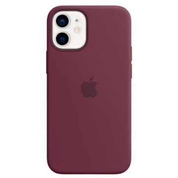 MHKQ3ZE/A Apple Silicone Magsafe Cover for iPhone 12 Mini Plum MHKQ3ZE/A Apple Silicone Magsafe Cover for iPhone 12 Mini Plum