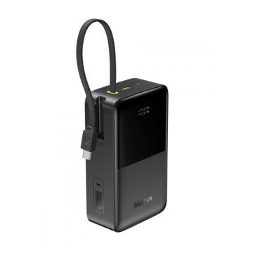 Baseus EnerFill FC51 Bipow 2 Pro 22.5W Powerbank with Built-in Cable 30000mAh Cosmic Black Baseus EnerFill FC51 Bipow 2 Pro 22.5W Powerbank with Built-in Cable 30000mAh Cosmic Black