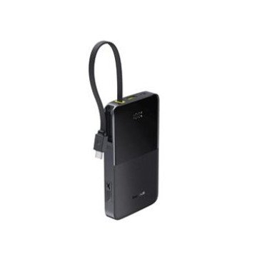 Baseus EnerFill FC51 Bipow 2 Pro 22.5W Powerbank with Built-in Cable 10000mAh Cosmic Black Baseus EnerFill FC51 Bipow 2 Pro 22.5W Powerbank with Built-in Cable 10000mAh Cosmic Black