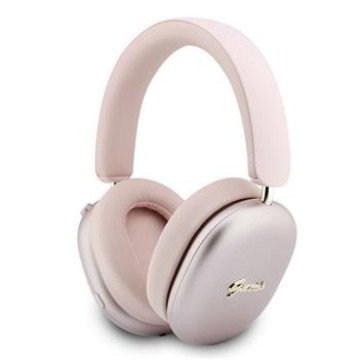 Guess Metallic Script Logo ENC Wireless Headphone Pink