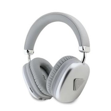 Guess Saffiano PU Leather Triangle Logo Wireless Headphone Silver Guess Saffiano PU Leather Triangle Logo Wireless Headphone Silver