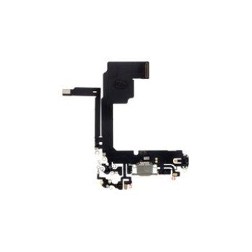 iPhone 15 Pro Flex Cable with Charging Connector White iPhone 15 Pro Flex Cable with Charging Connector White