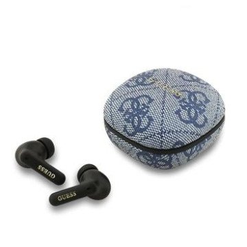 Guess PU 4G Metal Logo ENC TWS Wireless Earphones Blue