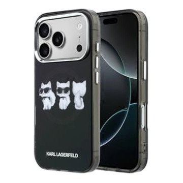 Karl Lagerfeld IML Choupette Trio Watercolor MagSafe Case for iPhone iPhone 17 Pro Black Karl Lagerfeld IML Choupette Trio Watercolor MagSafe Case for iPhone iPhone 17 Pro Black