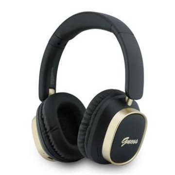 Guess Rectangle Metal Script Logo ENC Wireless Headphone Black Guess Rectangle Metal Script Logo ENC Wireless Headphone Black