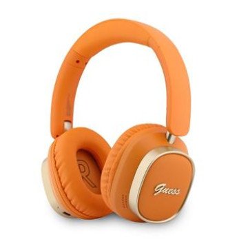 Guess Rectangle Metal Script Logo ENC Wireless Headphone Orange Guess Rectangle Metal Script Logo ENC Wireless Headphone Orange