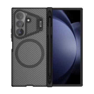 Nillkin CamShield Prop Magnetic Pen Slot (Transparent Lens) Case for Samsung Galaxy Z Fold 8 Ultra Transparent Black