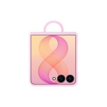 EF-EF776CVE Samsung Silicone Magnetic Cover with Ring for Galaxy Z Flip 8 Pink