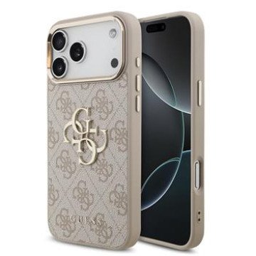 Guess PU Leather 4G Metal Logo Gold Frame Case for iPhone 18 Pro Max Pink Guess PU Leather 4G Metal Logo Gold Frame Case for iPhone 18 Pro Max Pink