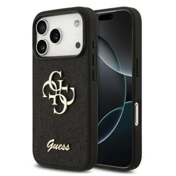Guess PU Fixed Glitter 4G Metal Logo Case for iPhone 18 Pro Black Guess PU Fixed Glitter 4G Metal Logo Case for iPhone 18 Pro Black