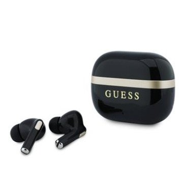 Guess Gold Line Glossy Finish TWS Wireless Earphones Black