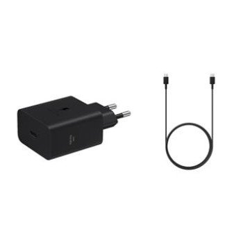 EP-T6010NBE + EP-DA705BBE Samsung USB-C 60W Travel Charger + USB-C/USB-C Data Cable 3A Black (OOB Bulk)
