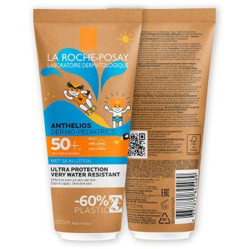 ANTHELIOS WET SKIN CARTON TUBE DERMO-PEDIATRICS sunscreen SPF50+ 200 ml ANTHELIOS WET SKIN CARTON TUBE DERMO-PEDIATRICS sunscreen SPF50+ 200 ml