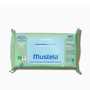 BIO compostable cleaning wipes 60 units