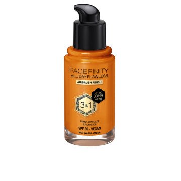 FACEFINITY ALL DAY FLAWLESS 3 IN 1 foundation #W91-warm amber 30 ml FACEFINITY ALL DAY FLAWLESS 3 IN 1 foundation #W91-warm amber 30 ml