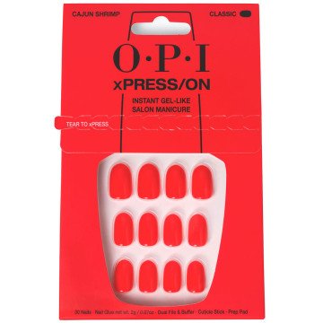 OPI xPRESS/ON Artificial Nails Iconic Shades #Cajun Shrimp 30 u OPI xPRESS/ON Artificial Nails Iconic Shades #Cajun Shrimp 30 u