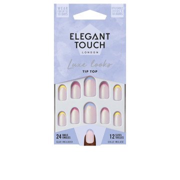 LUXE LOOKS nails with glue oval limited ed #tip top