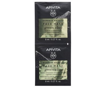Express Beauty Mascarilla facial limpieza profunda con arcilla verde 2 x 8 ml Express Beauty Mascarilla facial limpieza profunda con arcilla verde 2 x 8 ml