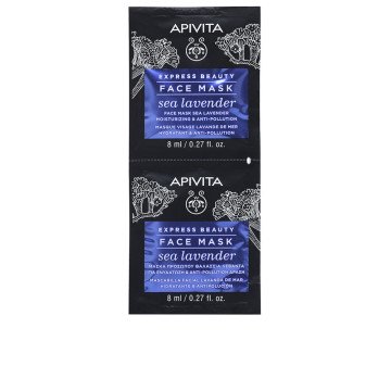 Express Beauty Mascarilla Facial Hidratante y Anti-polución con lavanda de mar 2 x 8 ml Express Beauty Mascarilla Facial Hidratante y Anti-polución con lavanda de mar 2 x 8 ml