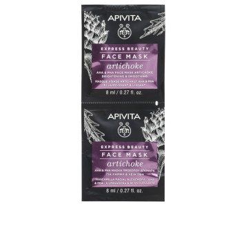 Express Beauty Mascarilla facial iluminadora y retexturizante con alcachofa, AHA y PHA 2 x 8 ml Express Beauty Mascarilla facial iluminadora y retexturizante con alcachofa, AHA y PHA 2 x 8 ml