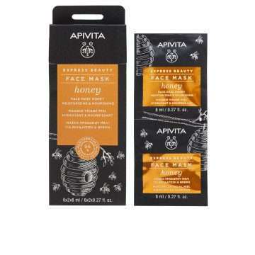 Express Beauty Hydrating and Nourishing Honey Face Mask 2 x 8 ml Express Beauty Hydrating and Nourishing Honey Face Mask 2 x 8 ml
