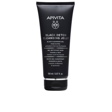 BLACK DETOX CLEANSING GEL - Natural facial cleanser with activated charcoal and propolis 150 ml BLACK DETOX CLEANSING GEL - Natural facial cleanser with activated charcoal and propolis 150 ml