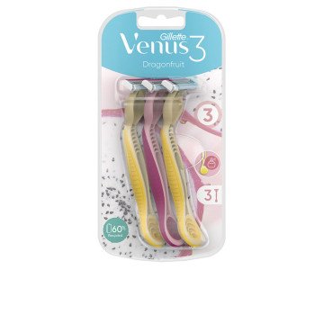 GILLETTE VENUS3 DRAGONFRUIT disposable hair removal blades 3 units GILLETTE VENUS3 DRAGONFRUIT disposable hair removal blades 3 units