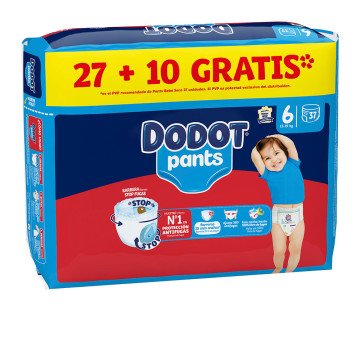 DODOT PANTS diaper-panties size 6 15 + kg 37 u