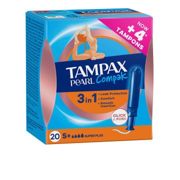 TAMPAX PEARL COMPAK super plus tampon 20 units TAMPAX PEARL COMPAK super plus tampon 20 units