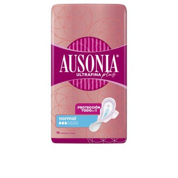 AUSONIA ULTRAFINA PLUS compresas normal alas 16 u AUSONIA ULTRAFINA PLUS compresas normal alas 16 u